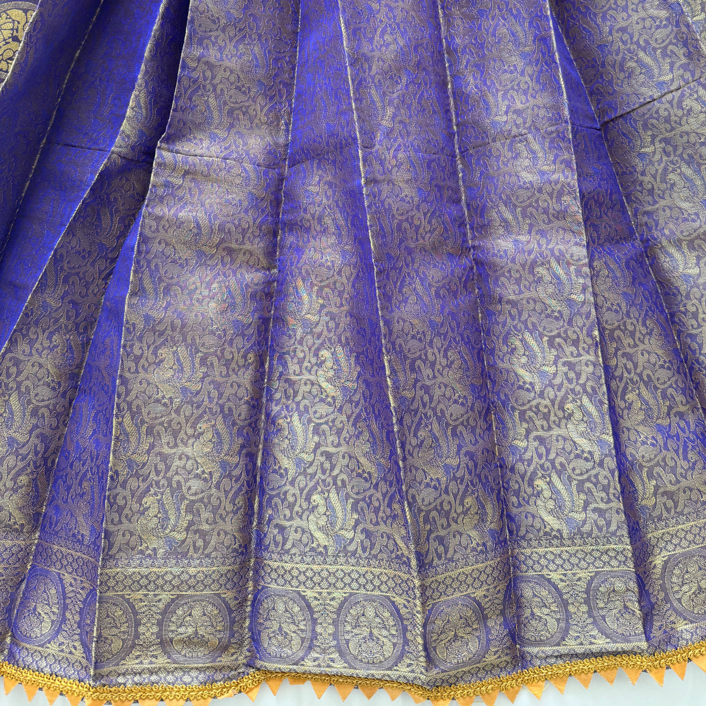 Purple Lavender Paithani Silk Instant Gudi Saree for Gudi Padwa, ugadi festival, Gudi Vastra