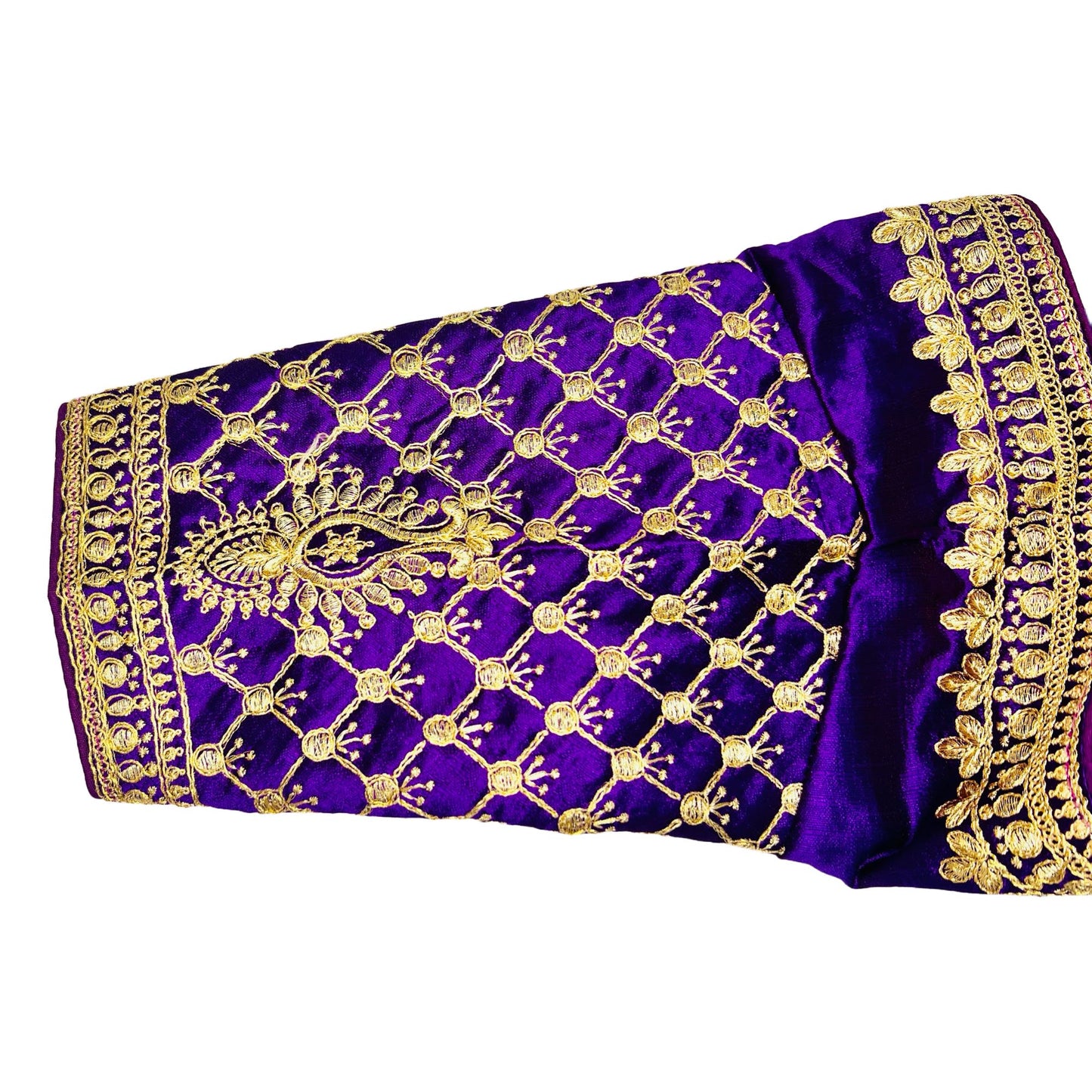 Purple Color Trendy Women's Jacquard Embroidered Readymade Blouse, Designer Blouse, Crop Top, Tunic Top, Fancy Blouse, Bridal Blouse, Party Wear Blouse, Padded Blouse, Choli Blouse, Wedding Blouse