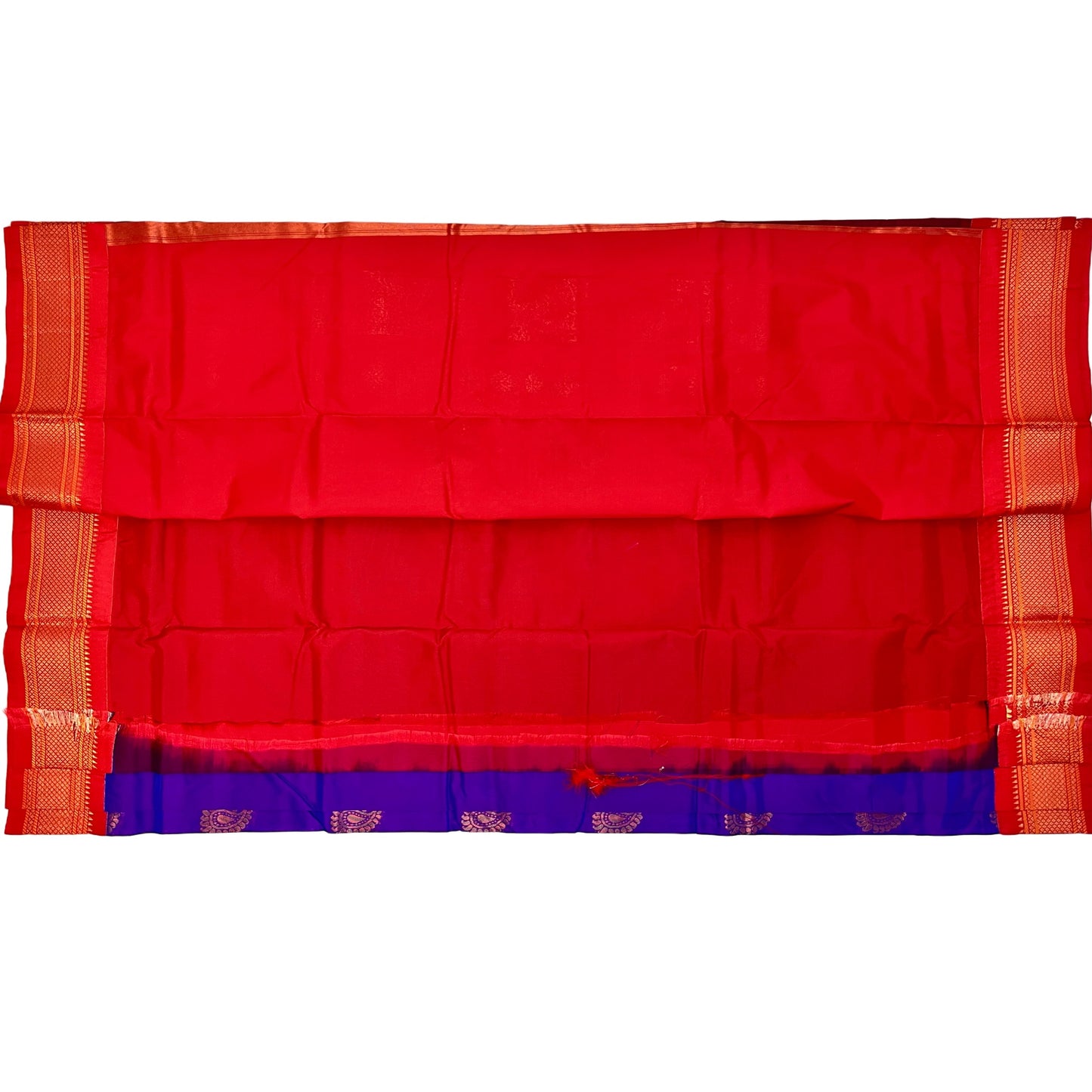 Purple_and_Red_Semi_Silk_Paithani_Saree_blouse