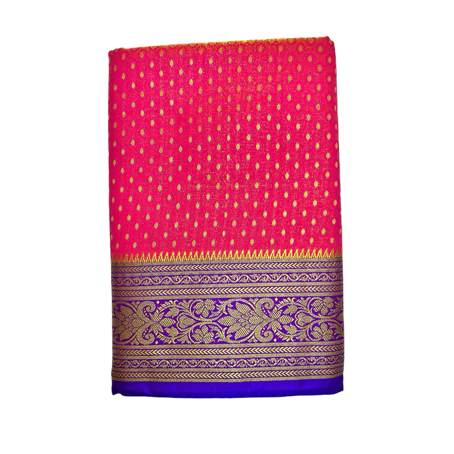 Raspberry Color Kanjivaram Silk Saree