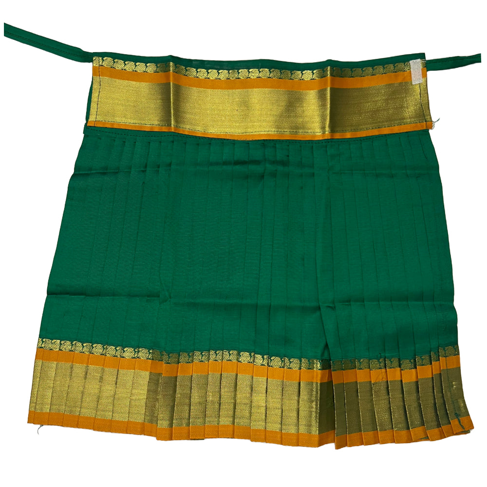 Green Varalakshmi Kalasam/Kalash Saree, Navaratri Goddess Silk Saree , Mata Rani, Devi, Durga, Maa Laxmi Poshak, Margashirsha Devi Saree