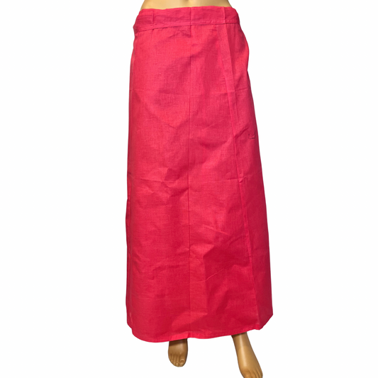 Faded Red Color Petticoat/Inner Skirts/Saya for Saree, Lining Skirt, Comfortable to wear , Readymade Petticoat