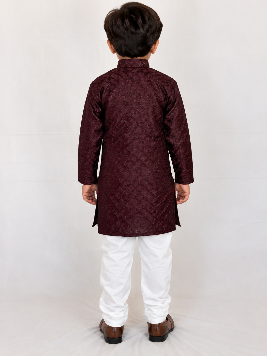 Boys Wine Color Kurta Pajama Set, Kids Indian Ethnic Wear, Soft Imported Fabric Kurta Set, Diwali Wedding Outfit, Traditional Boys Dress