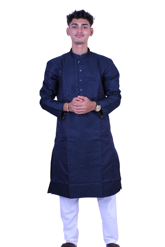 Men’s Peacock Blue Kurta Pajama Set | Indian Wedding Outfit | Festive & Party Wear for Men | Traditional Ethnic Wear, engagement outfit