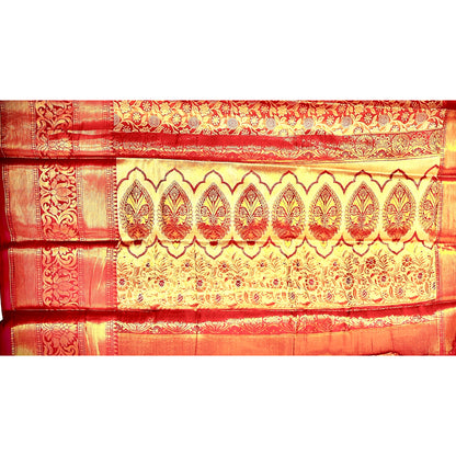 Red Color Dharmavaram Silk Saree