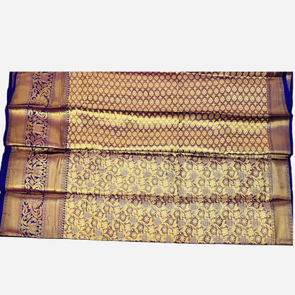 Blue Color Dharmavaram Silk Saree