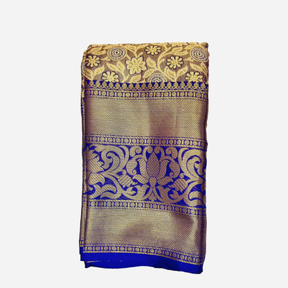 Blue Color Dharmavaram Silk Saree