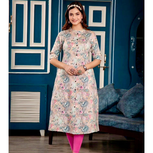 Jaipuri Floral Cotton Flex Kurti