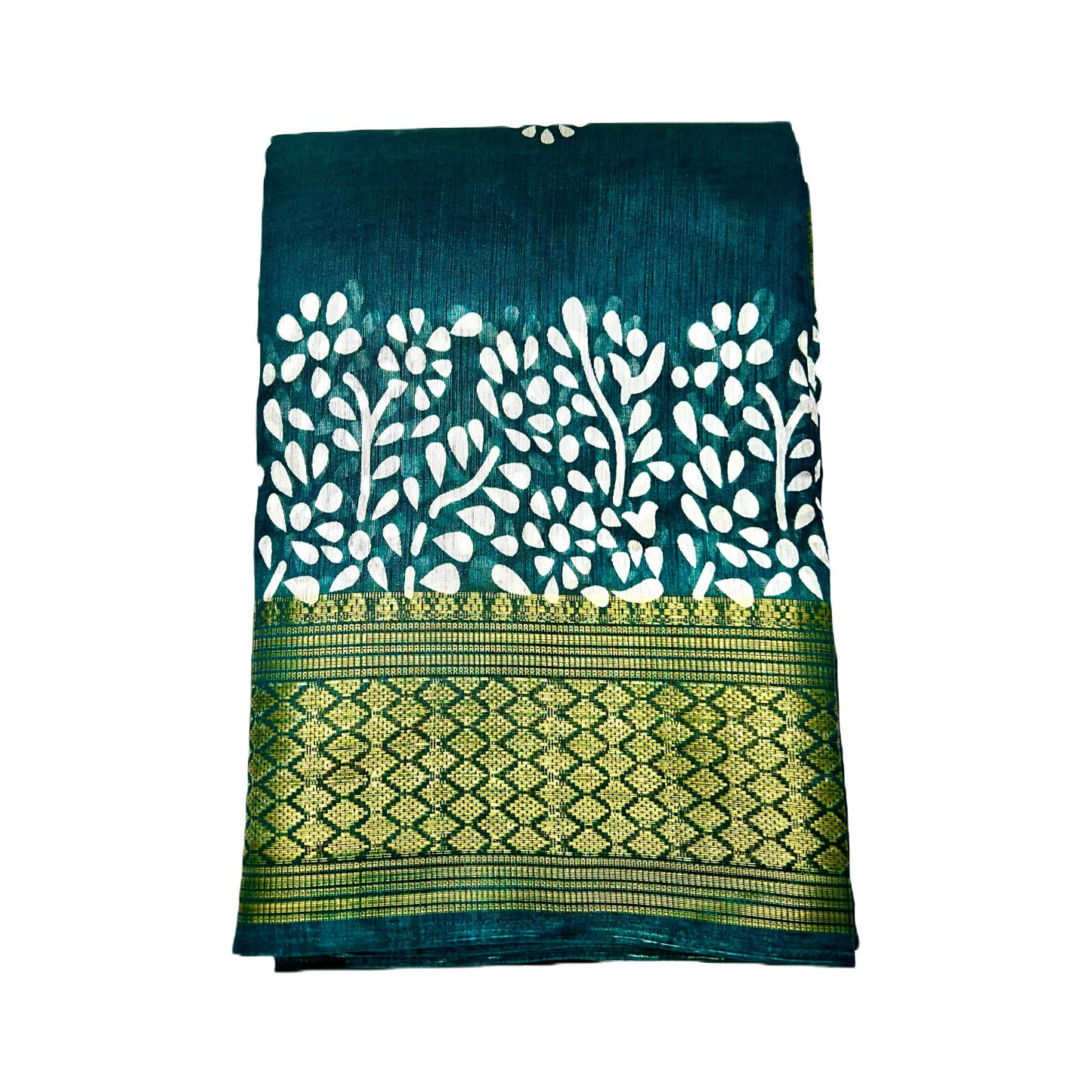 Soft Slub Cotton Silk Saree With Batik Print