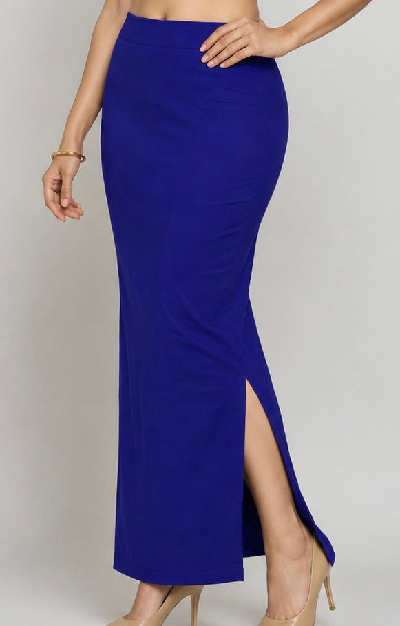 Royal Blue Saree Shapewear Petticoat for Women | Saree Inner Skirt | Mermaid Fit Saree Underskirt | Saree Shaper |Comfortable Saree wear