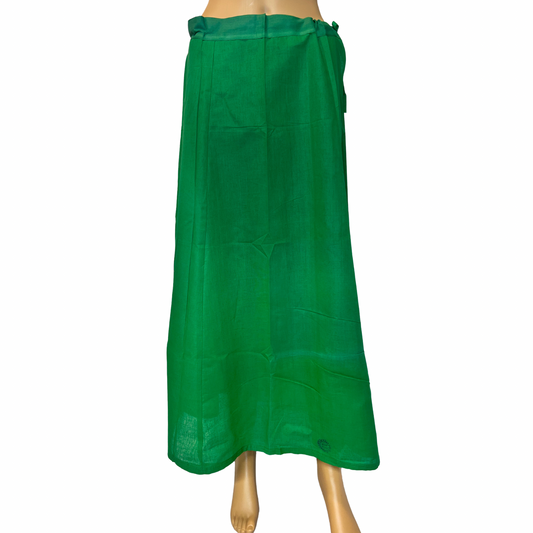 Teal Green Color Petticoat/Inner Skirts/Saya for Saree, Lining Skirt, Comfortable to wear , Readymade Petticoat