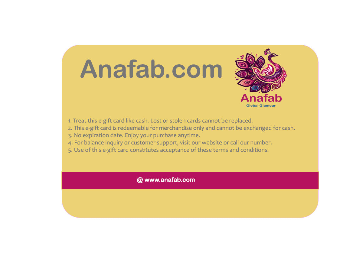 Anafab.com e-Gift Card