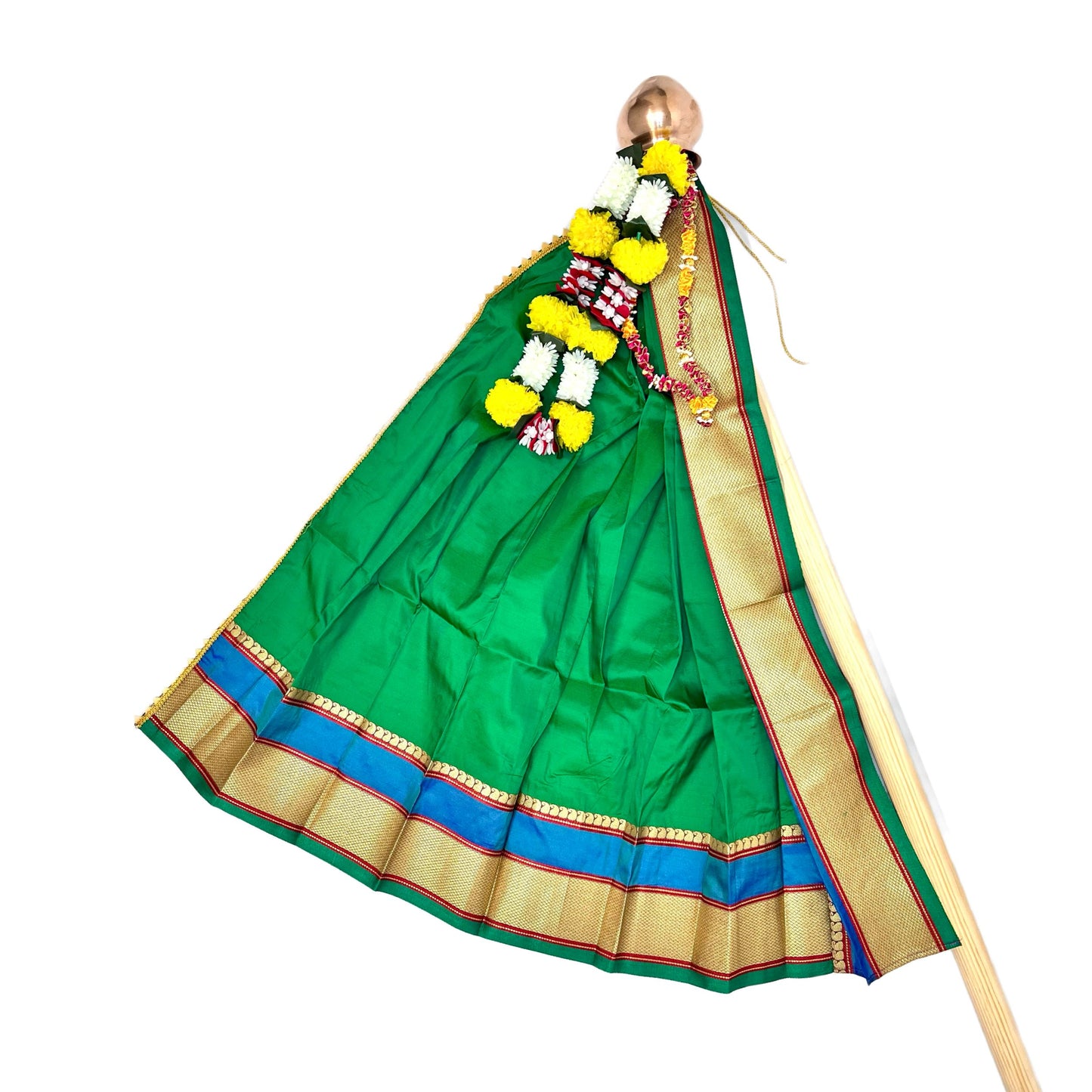 Aqua Green Paithani Gudi Vastra