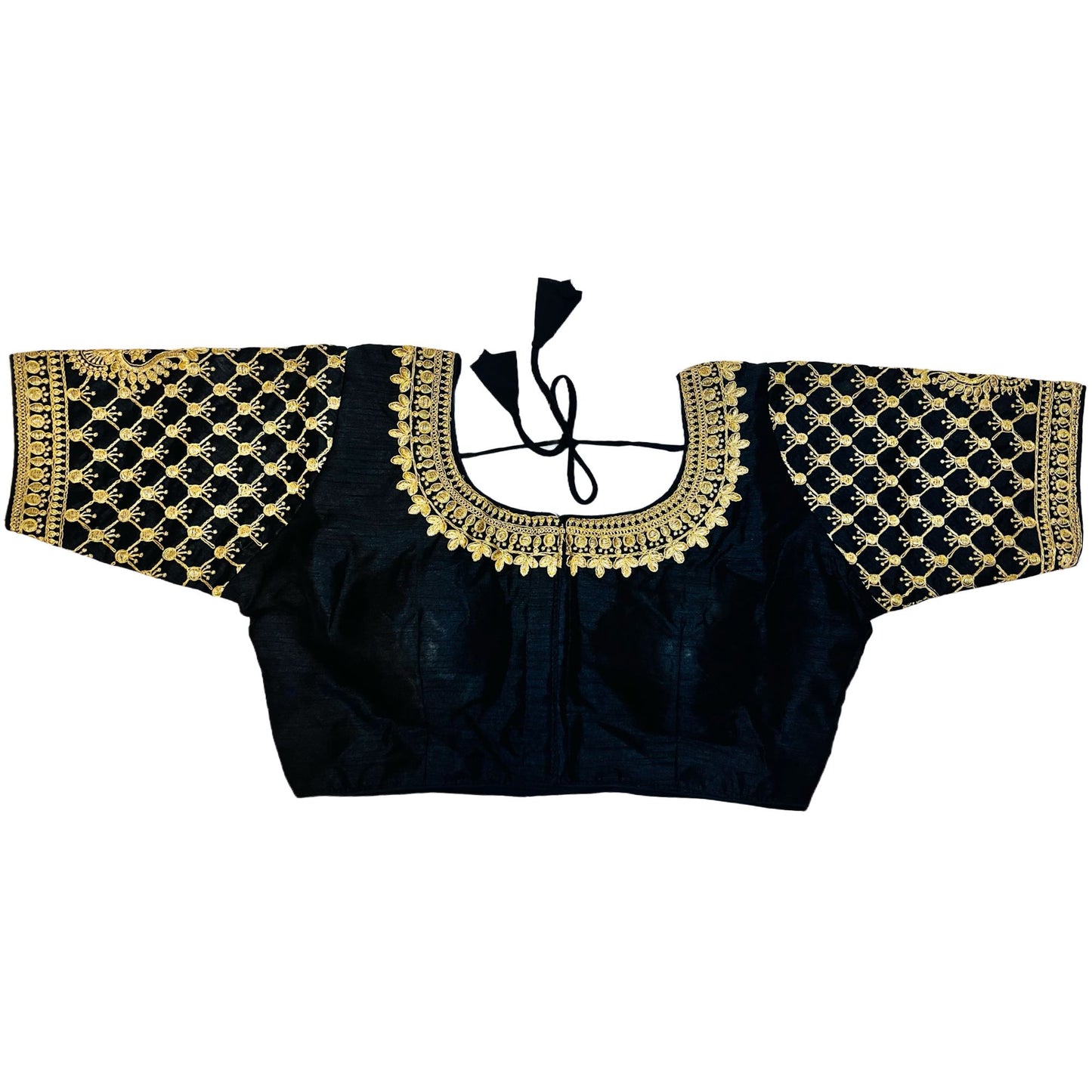 Black Color Trendy Women's Jacquard Embroidered Readymade Blouse, Designer Blouse, Crop Top, Tunic Top, Fancy Blouse, Bridal Blouse, Party Wear Blouse, Padded Blouse, Choli Blouse, Wedding Blouse