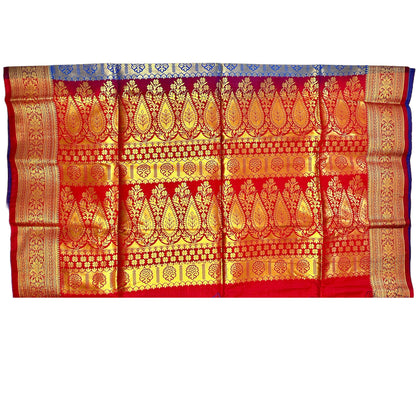 Blue Color Kanjivaram Silk Saree