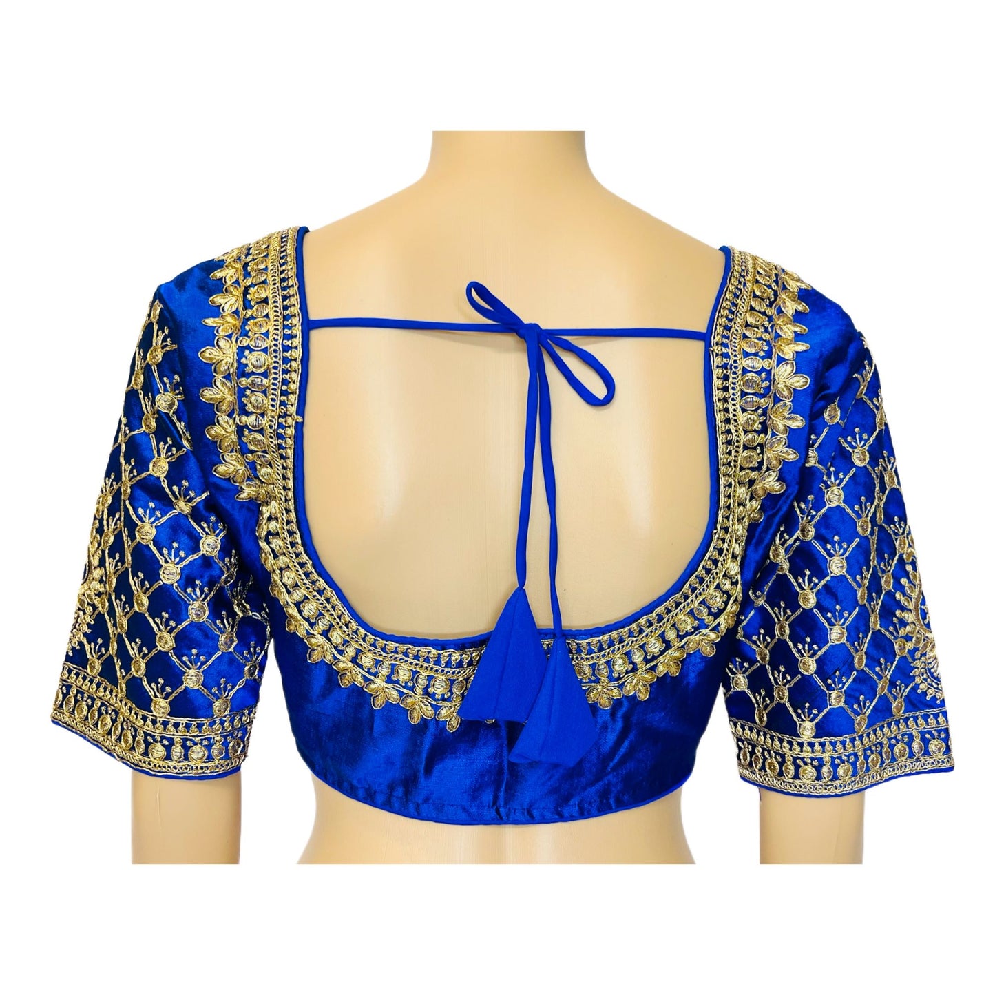 Blue Color Trendy Women's Jacquard Embroidered Readymade Blouse, Designer Blouse, Crop Top, Tunic Top, Fancy Blouse, Bridal Blouse, Party Wear Blouse, Padded Blouse, Choli Blouse, Wedding Blouse