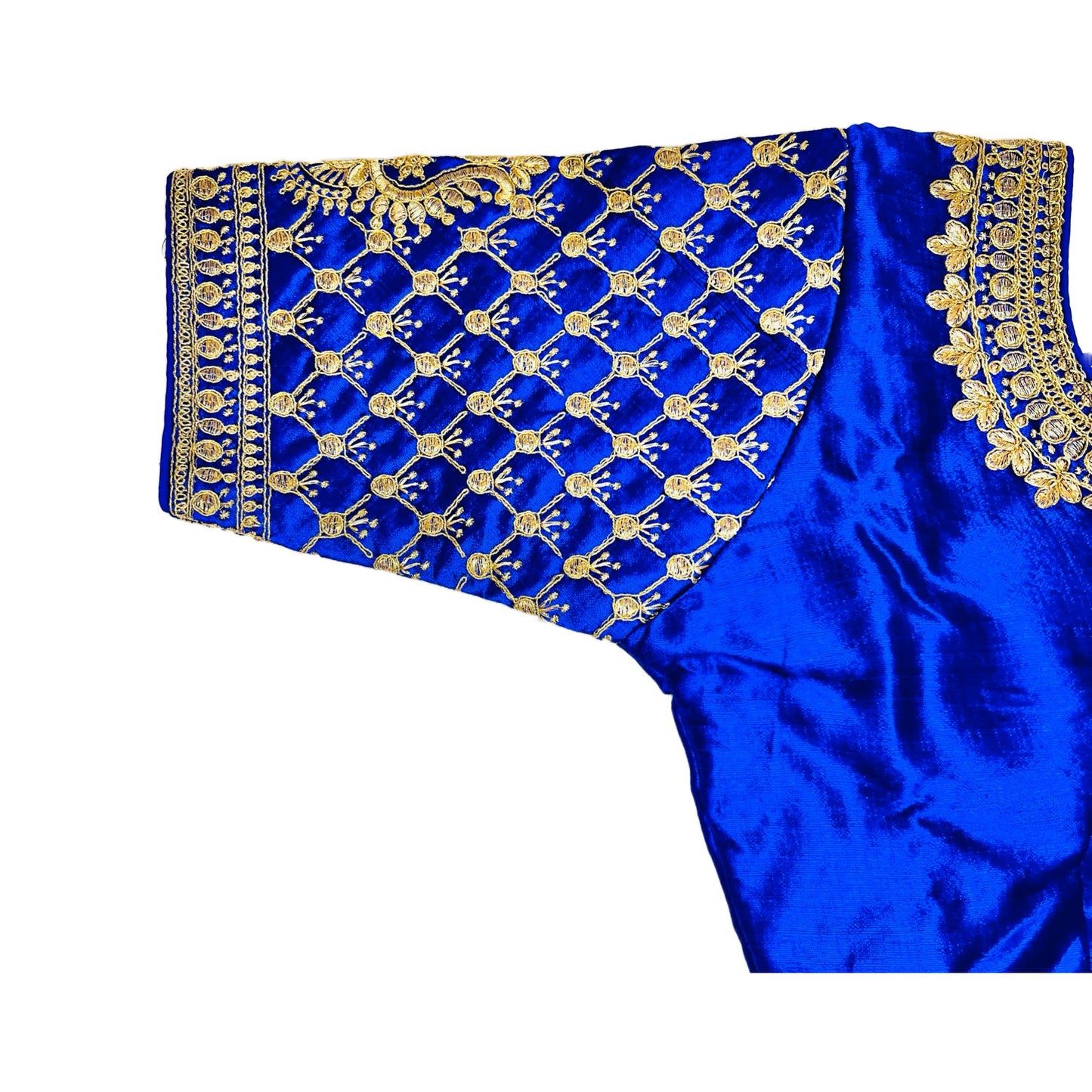 Blue Color Trendy Women's Jacquard Embroidered Readymade Blouse, Designer Blouse, Crop Top, Tunic Top, Fancy Blouse, Bridal Blouse, Party Wear Blouse, Padded Blouse, Choli Blouse, Wedding Blouse