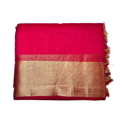 Dark Hot Pink Organza Saree