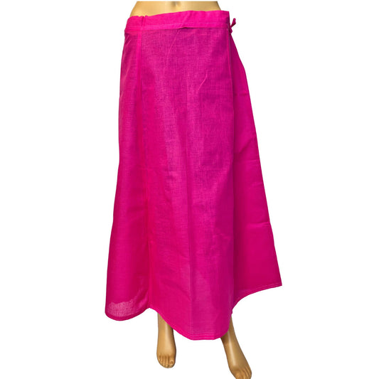 Dark Hot Pink Petticoat/Inner Skirts/Saya for Saree, Lining Skirt, Comfortable to wear , Readymade Petticoat