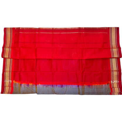 Dual_Tone_Gray_and_Red_Semi_Silk_Paithani_Saree_blouse