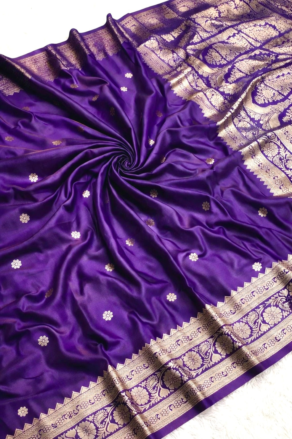 Purple Soft Silk Saree,Maharashtrian Zari Butti Saree, Traditional Saree, Festive Wedding Wear Saree, Rich Pallu Sari, Gift for Women