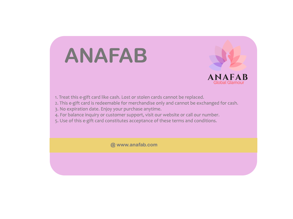 Anafab.com e-Gift Card