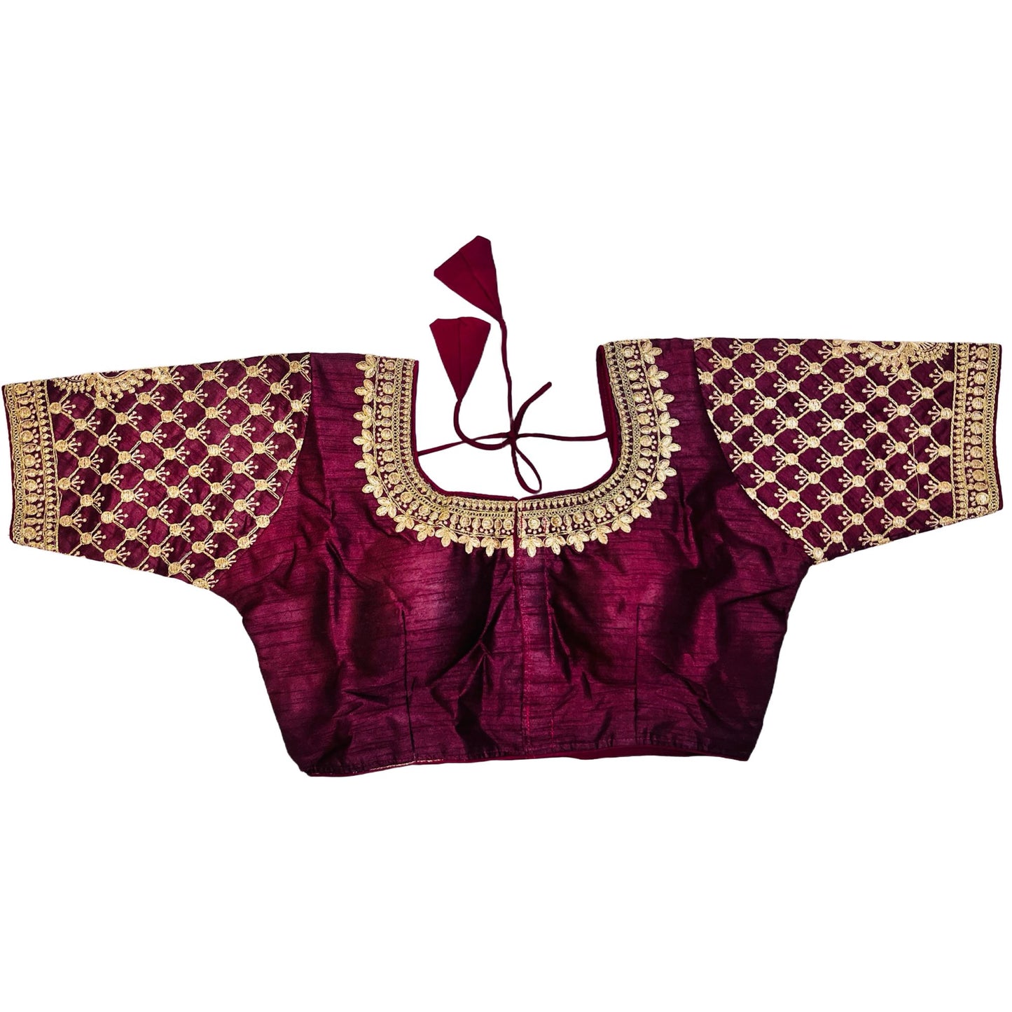 Maroon Color Trendy Women's Jacquard Embroidered Readymade Blouse, Designer Blouse, Crop Top, Tunic Top, Fancy Blouse, Bridal Blouse, Party Wear Blouse, Padded Blouse, Choli Blouse, Wedding Blouse