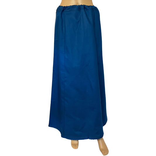 Peacock Color Petticoat/Inner Skirts/Saya for Saree, Cotton Stitched Adjustable Waist Saree Underskirt, Lining Skirt, Comfortable to wear , Readymade Petticoat