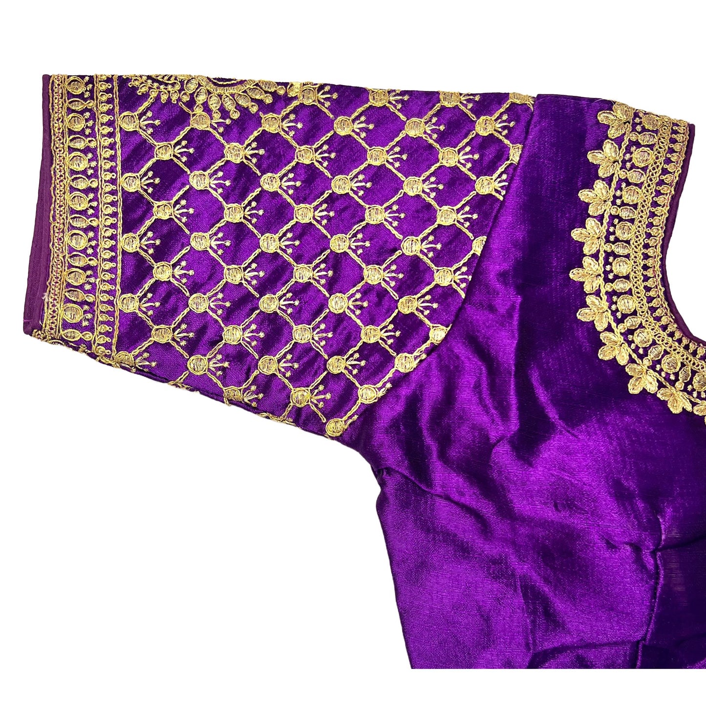 Purple Color Trendy Women's Jacquard Embroidered Readymade Blouse, Designer Blouse, Crop Top, Tunic Top, Fancy Blouse, Bridal Blouse, Party Wear Blouse, Padded Blouse, Choli Blouse, Wedding Blouse