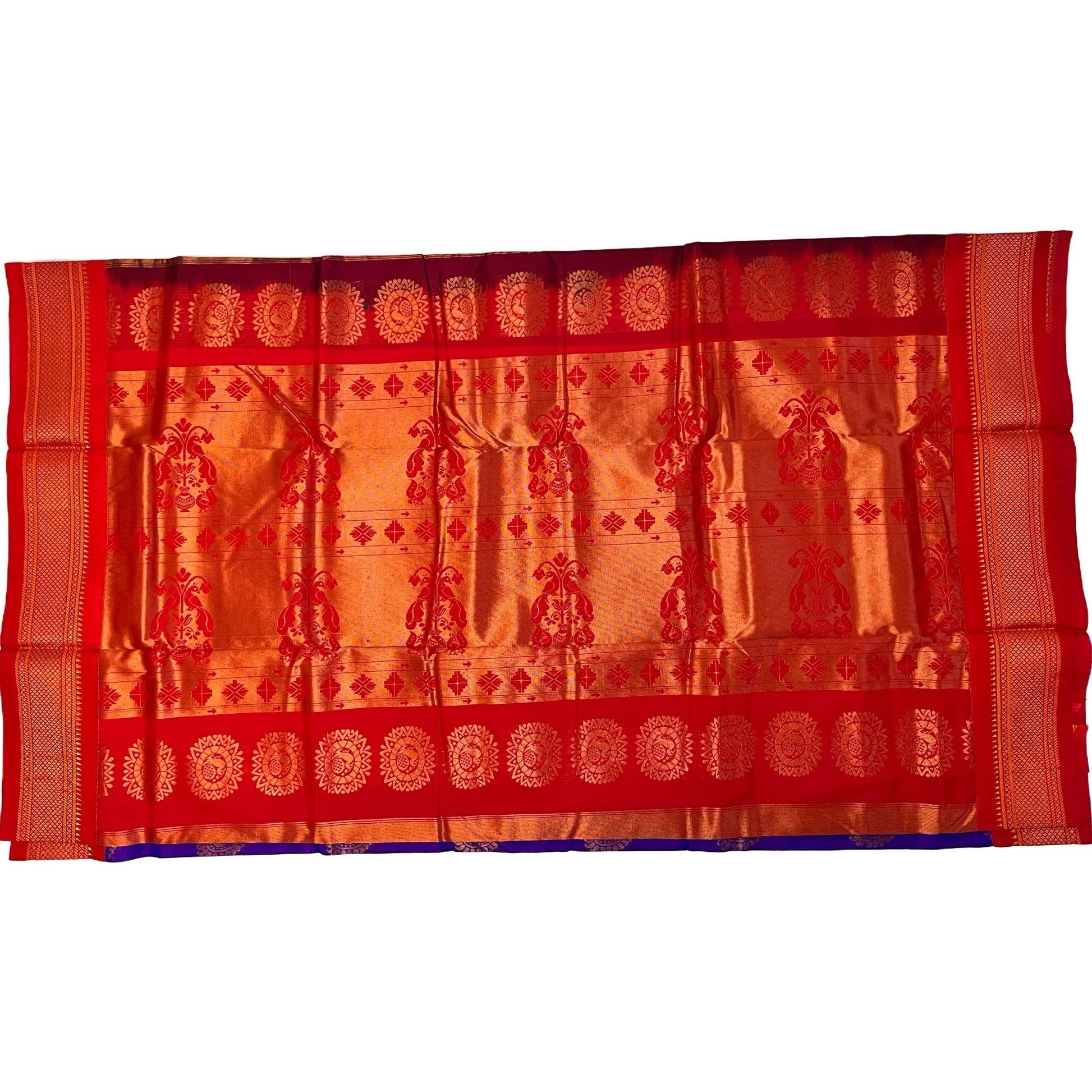Purple_and_Red_Semi_Silk_Paithani_Saree_pallu