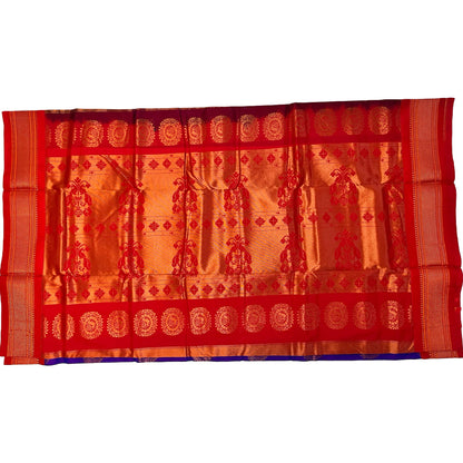 Purple_and_Red_Semi_Silk_Paithani_Saree_pallu