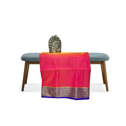 Raspberry Color Kanjivaram Silk Saree