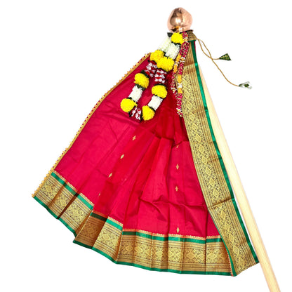 Red Paithani Gudi Vastra