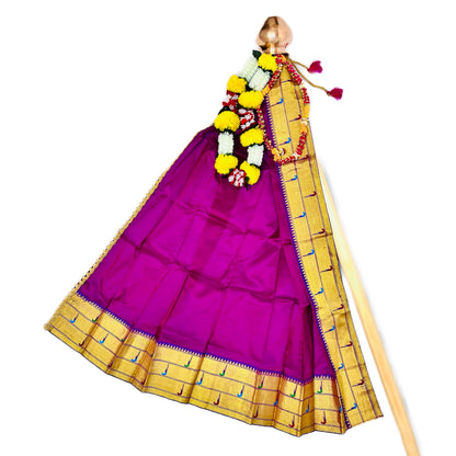 Red Violet Paithani Gudi Vastra