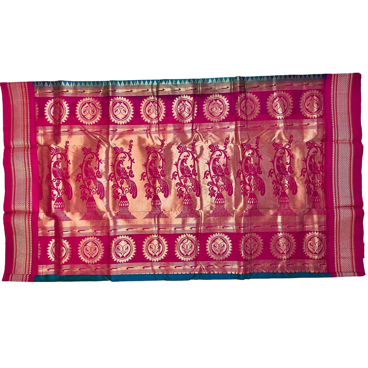 Rich_Electric_Blue_and_Red_Semi_Silk_Paithani_Saree_pallu