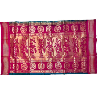 Rich_Electric_Blue_and_Red_Semi_Silk_Paithani_Saree_pallu