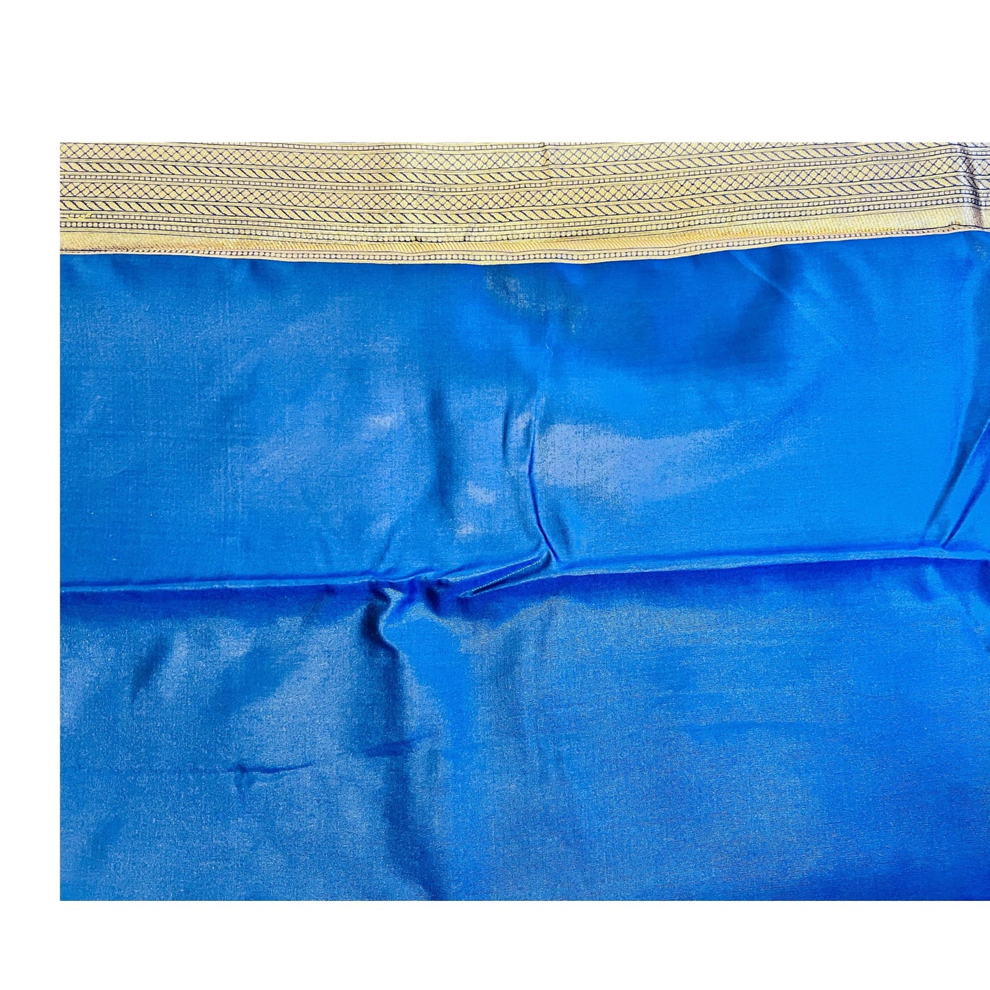 Royal Blue Cotton Silk Saree with Zari Weaving