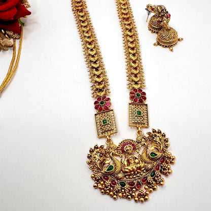 Traditional Lakshmi Temple Jewelry Set_3