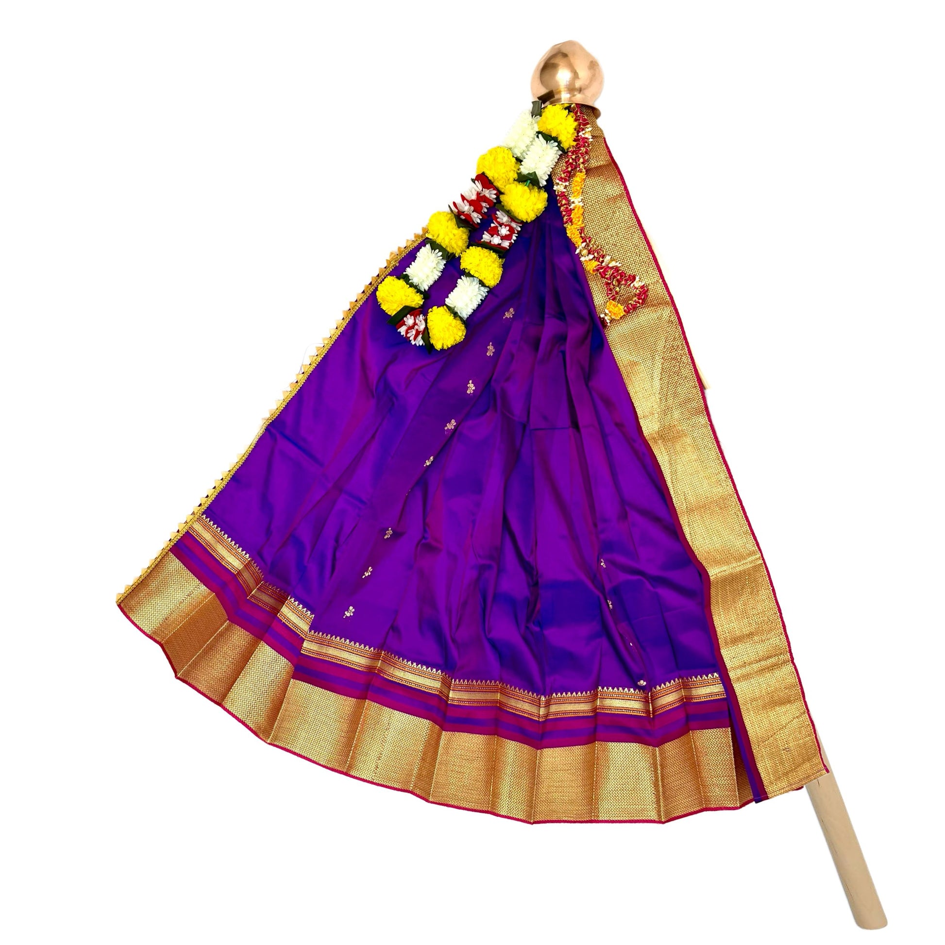 VIvid Violet Paithani Gudi Vastra