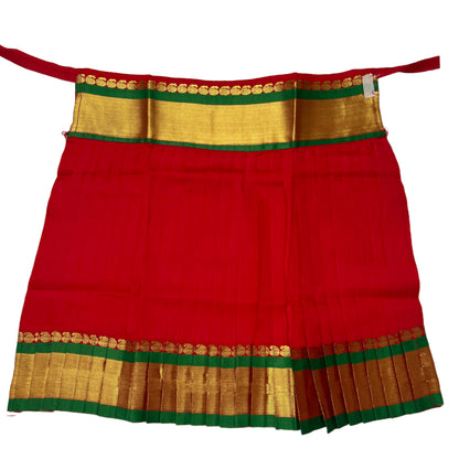 Red Varalakshmi Kalasam/Kalash Saree, Navaratri Goddess Silk Saree , Mata Rani, Devi, Durga, Maa Laxmi Poshak, Margashirsha Devi Saree