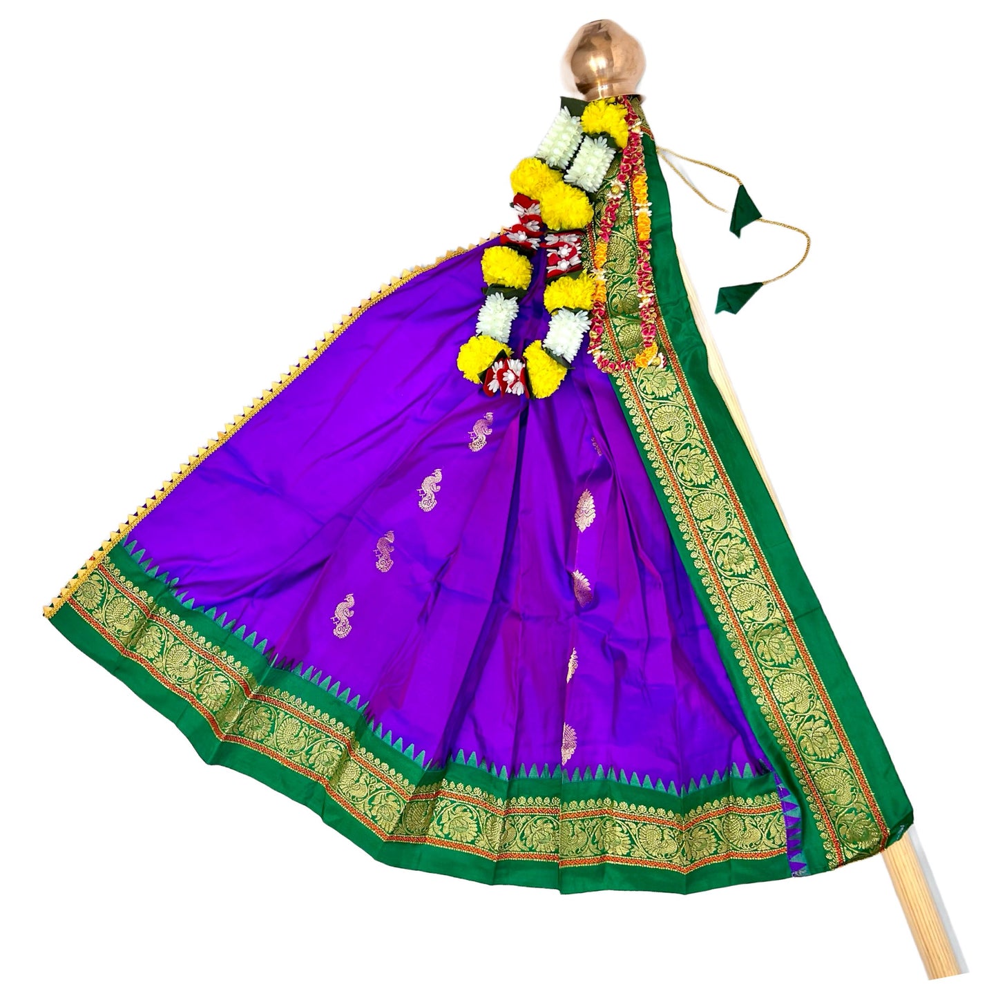 Vibrant Purple Paithani Gudi Vastra