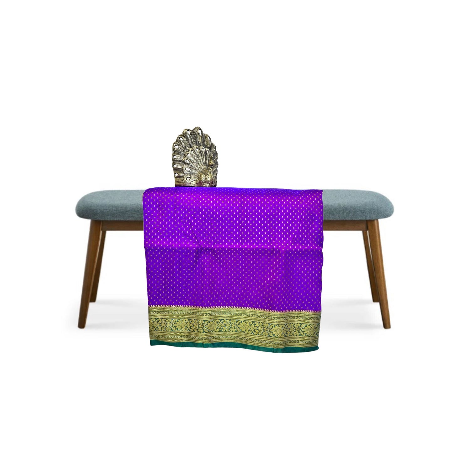 Violet Color Kanjivaram Silk Saree