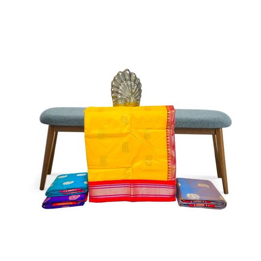 Yellow_and_Red_Semi_Silk_Paithani_Saree_catalog