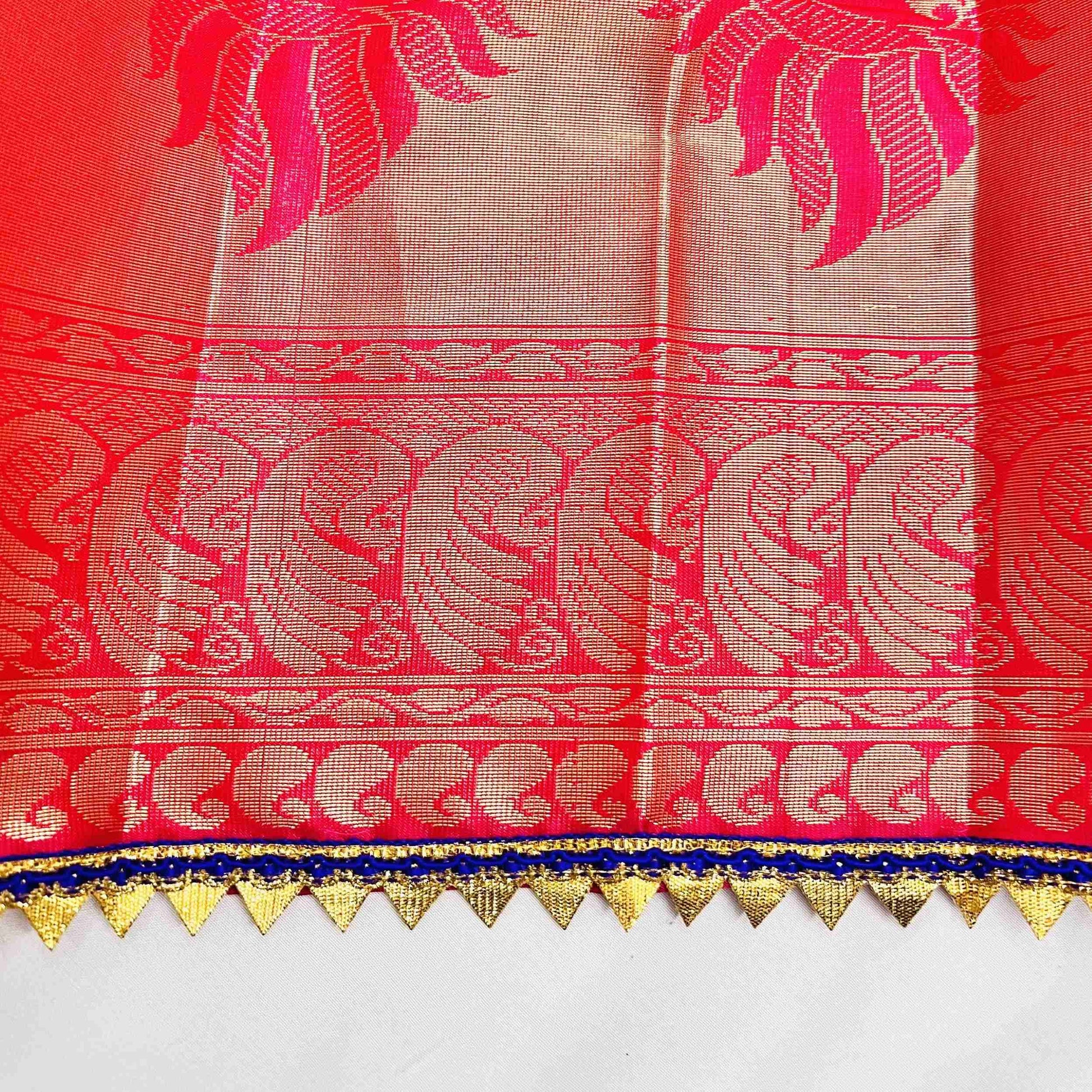 red_gudi_paithani_Saree